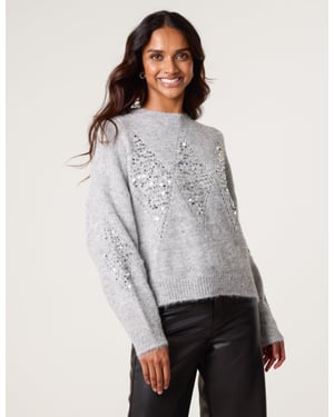 Diamond Sequin Jumper