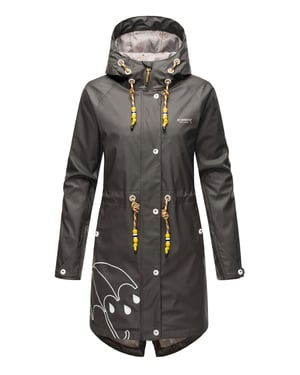 Marikoo dames regenjas – Dancing Umbrella, waterdicht met capuchon