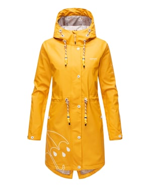 Marikoo dames regenjas – Dancing Umbrella, waterdicht met capuchon