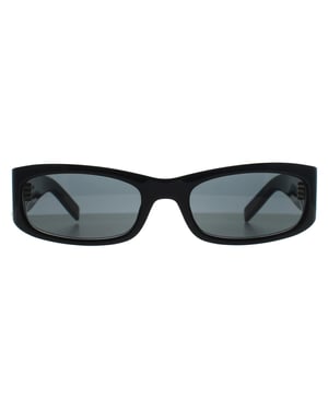 Saint Laurent Rectangle Womens Shiny Black Grey SL M152
