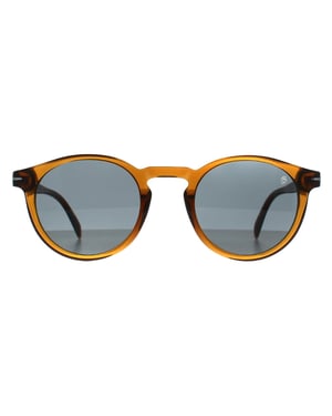 David Beckham Rond Heren Transparant Bruin Blauw DB 1036/S