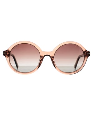 Polar Round Womens Transparent Nude Brown Brown Polarized Gold 122