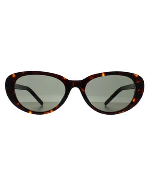 Saint Laurent Cat Eye Womens Dark Spotted Havana Grey SL M154