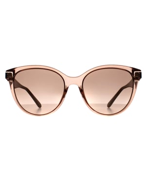 Salvatore Ferragamo Cat Eye Womens Crystal Sand Rose Grey SF1073S