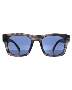 David Beckham Square heren donkergrijs hoorn ruimteblauw DB 7099/S