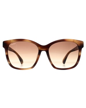 Max Mara Square Womens Shiny Dark Brown Brown Gradient MM0042 Logo9