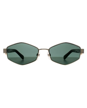 Marc Jacobs Oval Womens Gold Black Green Mirror MARC 496/S
