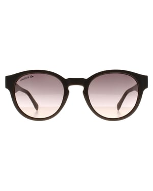 Lacoste Round Womens Transparent Light Grey Taupe Nude Gradient L6000S