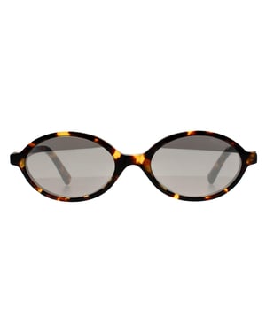 Miu Miu Ovaal Honing Havana Lichtgrijs Zilver Spiegel MU 04ZS