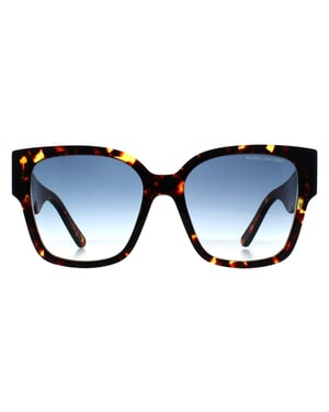 Marc Jacobs Vierkant Dames Donker Havana Blauw Verloop MARC 698/S