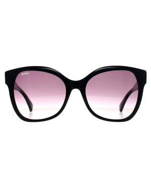 Max Mara Butterfly Womens Shiny Black Smoke Grey Gradient MM0014 Emme3