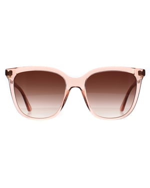 Calvin Klein Cat Eye Womens Transparent Rose Pink Peak Pink Gradient CK23506S