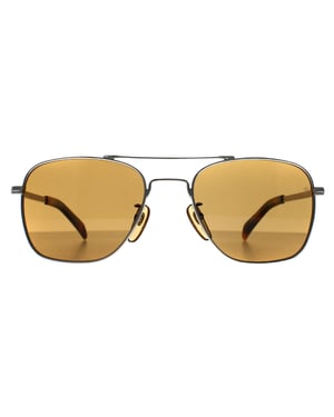 David Beckham Aviator Heren Palladium Grijs Bruin DB 7019/S