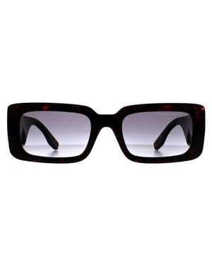Marc Jacobs Rechthoek Dames Donker Havana Grijs Azuur Gradiënt MARC 804/S