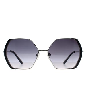 Guess Square Womens Silver Black Grey Gradient GF0387