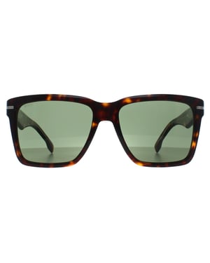 Hugo Boss Rechthoek Heren Havana Groen BOSS 1745/S
