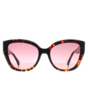 Max Mara Cat Eye Womens Rood Havana Bordeaux Kleurverloop MM0040 Logo 11
