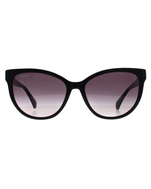 Max Mara Ronde Dames Glimmend Zwart Rook Grijs Kleurverloop MM0058 Logo 13