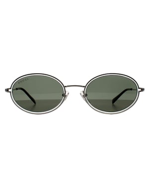 Gucci Ovaal Dames Zilver Grijs GG1980S