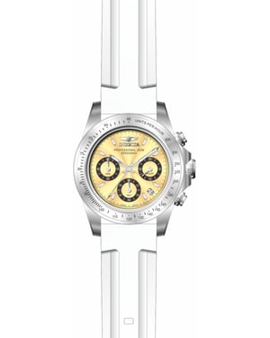 Invicta Speedway 50487 Heren Horloge - Quartz Uurwerk - Roestvrij Staal met gouden Wijzerplaat - 40mm