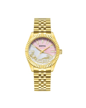 Bertha Marina parelmoer armbandhorloge