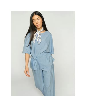 Mos Mosh 178320 406 mosmosh mmrikas roy blouse light blue