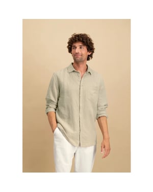 Circle of Trust Jared ls shirt hs25-40-6911 coastal beige