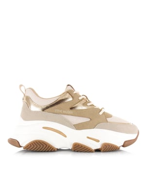 Steve Madden Progressive light bronze lage sneakers dames