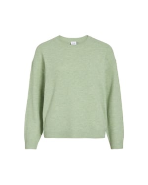 Vila Viliga ls o-neck knit top noos mint