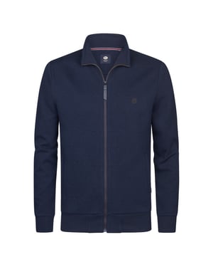 Petrol Industries Men sweater collar zip navy
