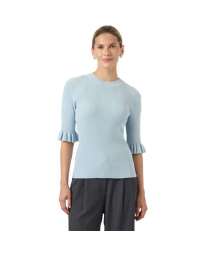 Y.A.S Yasmikla ss knit top s. noos skyway