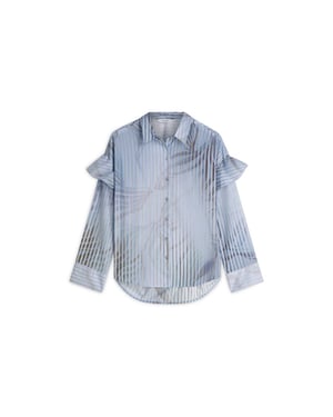 Summum Blouse flowers and stripes 2s3429-127