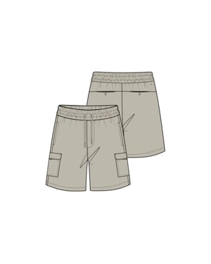 Pure Path Travel stretch cargo shorts