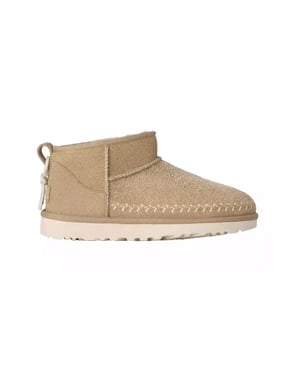 UGG Australia dames classic ultra mini biarritz beige/multicolour maat