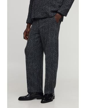 Relaxed Fit Boucle Tailored Trouser