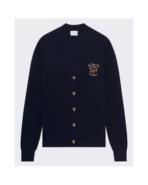 Drole De Monsieur Heren le cardigan slogan rose