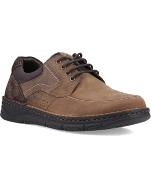 Hush Puppies Franklin Lace Up Leather Men's Tan Loafers