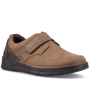 Hush Puppies Forde Klittenbandschoenen van Leer voor Mannen in Tan