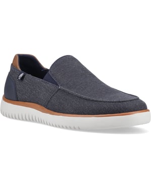 Hush Puppies Damon Slip-on Textiel Heren Navy Loafers