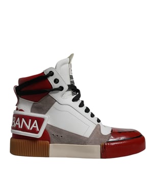 Dolce & Gabbana Multicolor Leren Hoge Sneakers Schoenen