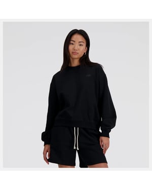 New Balance sport essentials french terry crew w sweater dames -