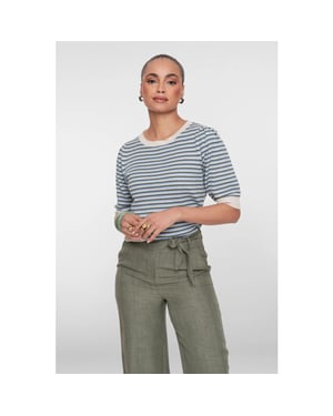 Geisha 64066-14 711 pull stripe lrx kit lurex/olive/blue