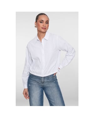 Geisha 63050-14 010 blouse jacket off-white/blue