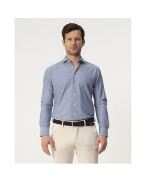 Campbell Casual overhemd donker