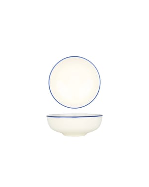 Bonna Kommetje linea blue porselein 14 cm (450cc) set van 6