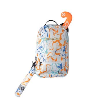 Brabo backpack fun marble white hockey rugzak -
