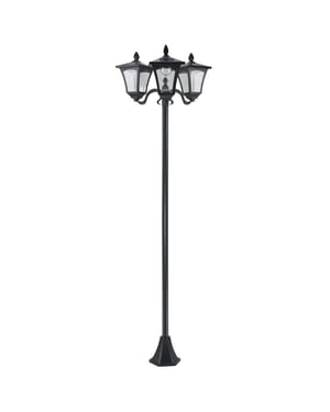 4goodz Tuinlantaarn solar 3-vlammige 182.5cm ip44 voor tuin