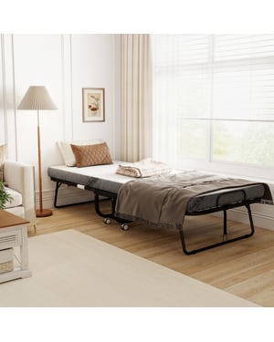 4goodz Opklapbaar logeerbed 1 persoons met wielen tot 150 kg 200x90 cm