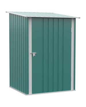 4goodz Metalen tuinhuis tuinschuur met schuin dak 100x103x160 cm -