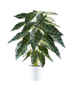 Kopu ® kunstplant alocasia 30 bladeren 68 cm met pot -